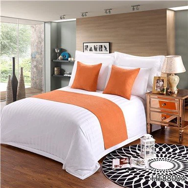 Pure Color Simple Hotel Bed Runner